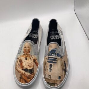 Star Wars X Sperry Top Sider Slip On Sneakers Women's Sz 6 R2D2 C3PO